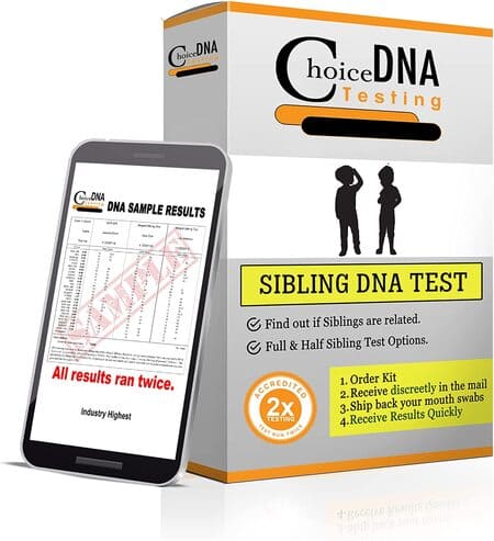 2 Express Full or Half Sibling DNA Home Test Kit